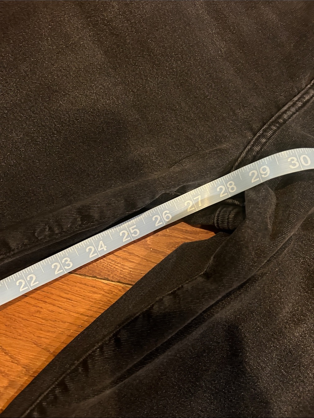 Lee Vintage Modern Flare Jeans Black Distressed High waist Jeans Short - Picture 7 of 12